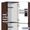 Salsbury Industries 3 Tier Designer Locker, 54"Wx76"Hx18"D, 9 Door, Mahogany 18-23368MAH - alternate 8